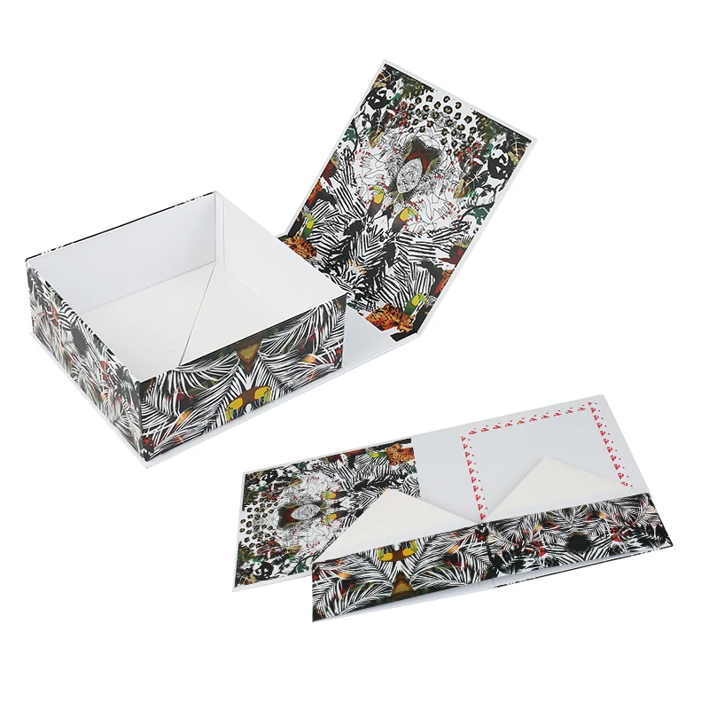 Custom Recyclable Luxury Gift Box New Design Folding Paper with Logo Foil Spot UV Luxury Cardboard Magnetic Flip Rigid Box