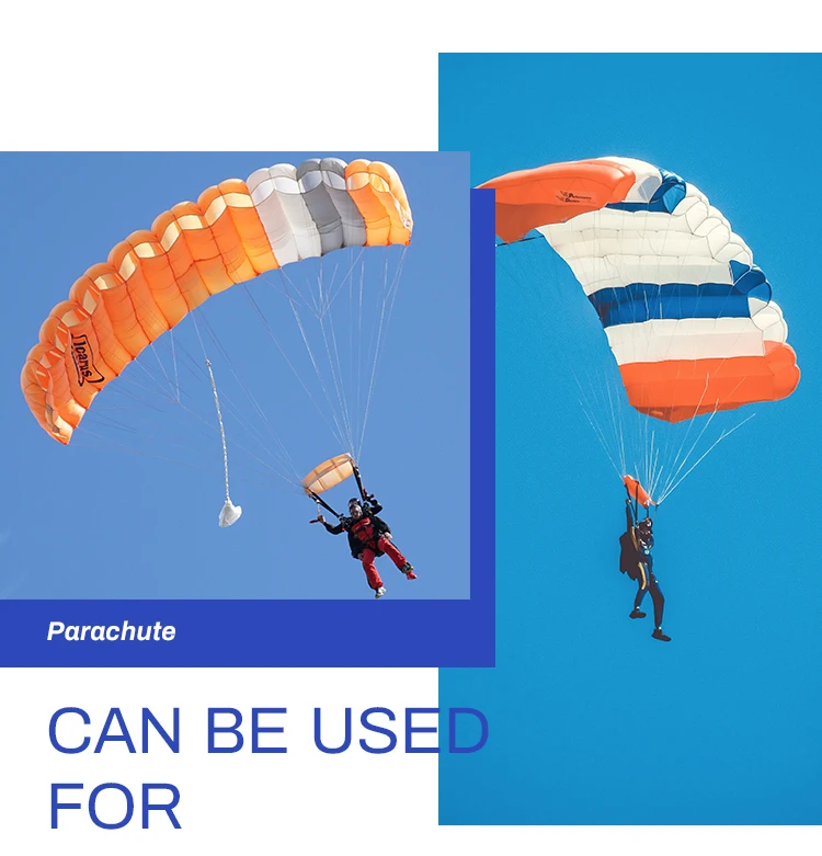 45gsm Parachute And Paragliding Fabric 30d N66 Nylon Ripstop Fabric