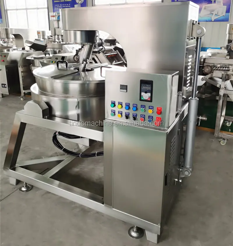 Автоматическая промышленная машина для приготовления мяса, карамельный соус Чили, газовый Электрический паровой Планетарный Миксер для приготовления пищи, жаккардовый чайник, машина для ВОК