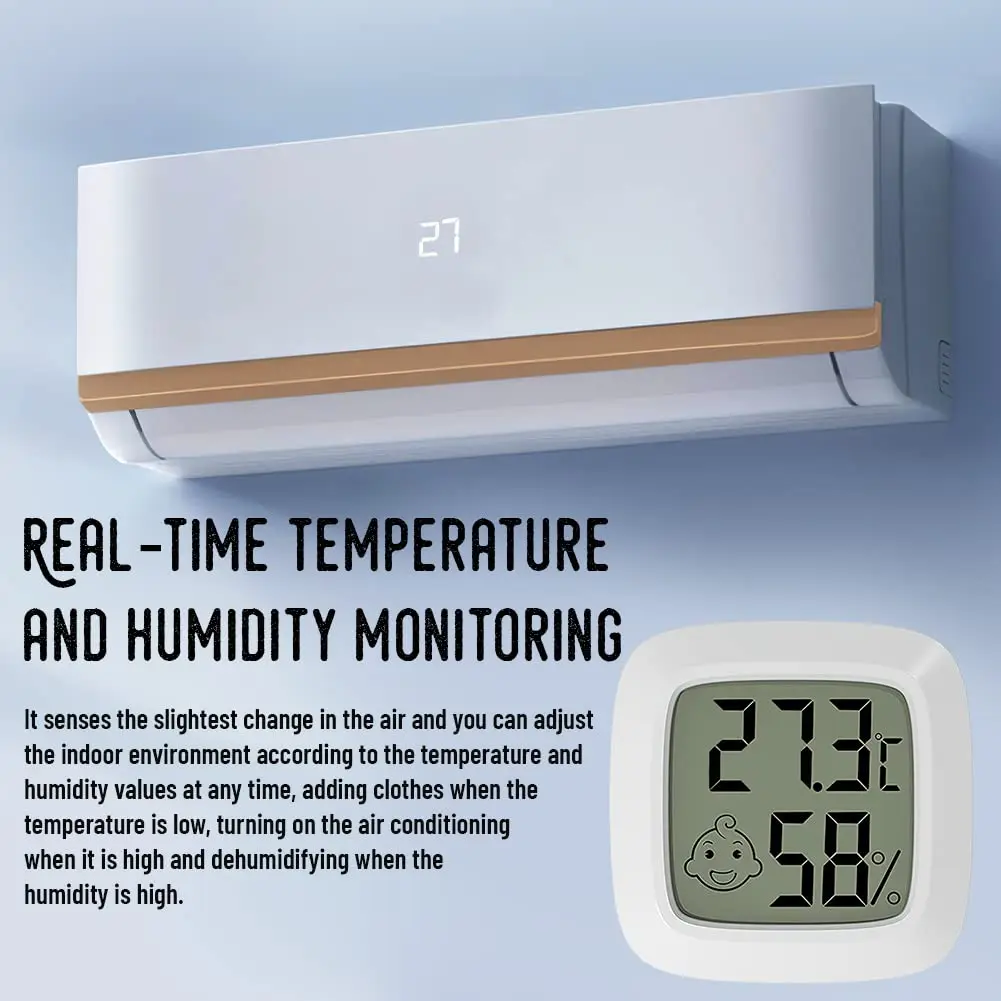 Home Garden Greenhouse Digital Humidity Gauge Indoor Thermometer Hygrometer With Temperature Humidity Monitor