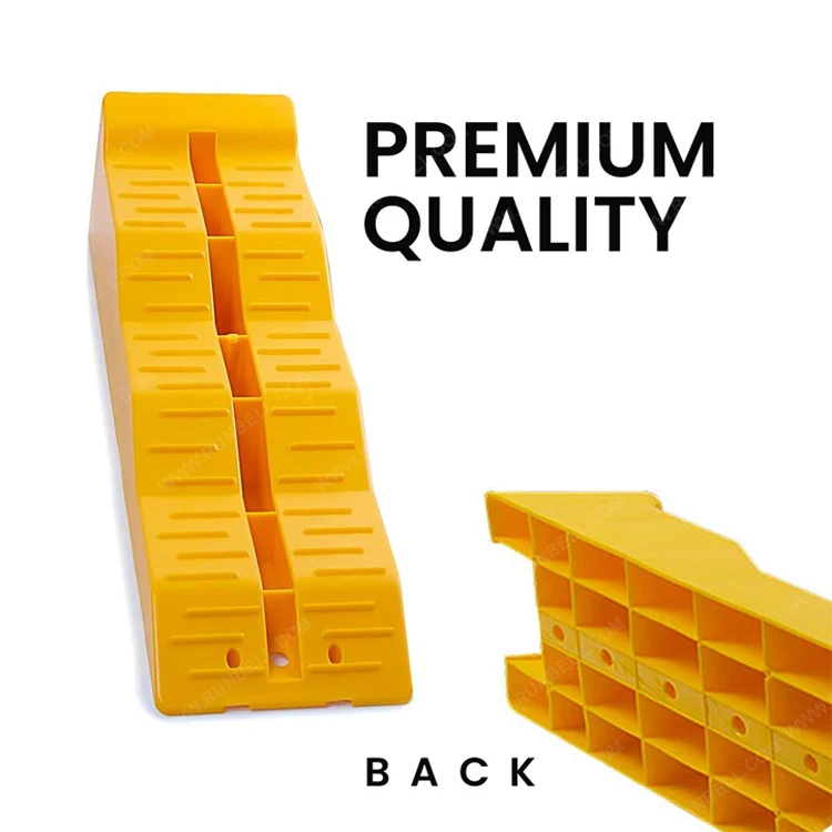 RV Leveler Ramp Wheel Chocks for RV Leveling Ramps Camper / Trailer on Stabilizing Uneven Ground and Parking