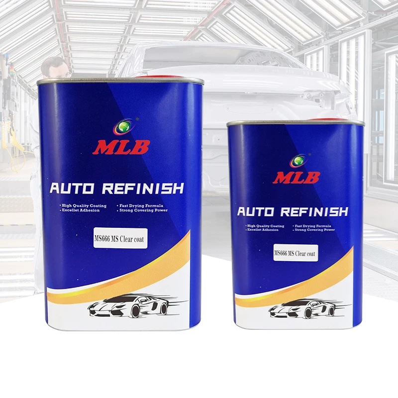 Transparent 2k Ultra Fast Drying Varnish Auto Spray Clear Paint Super