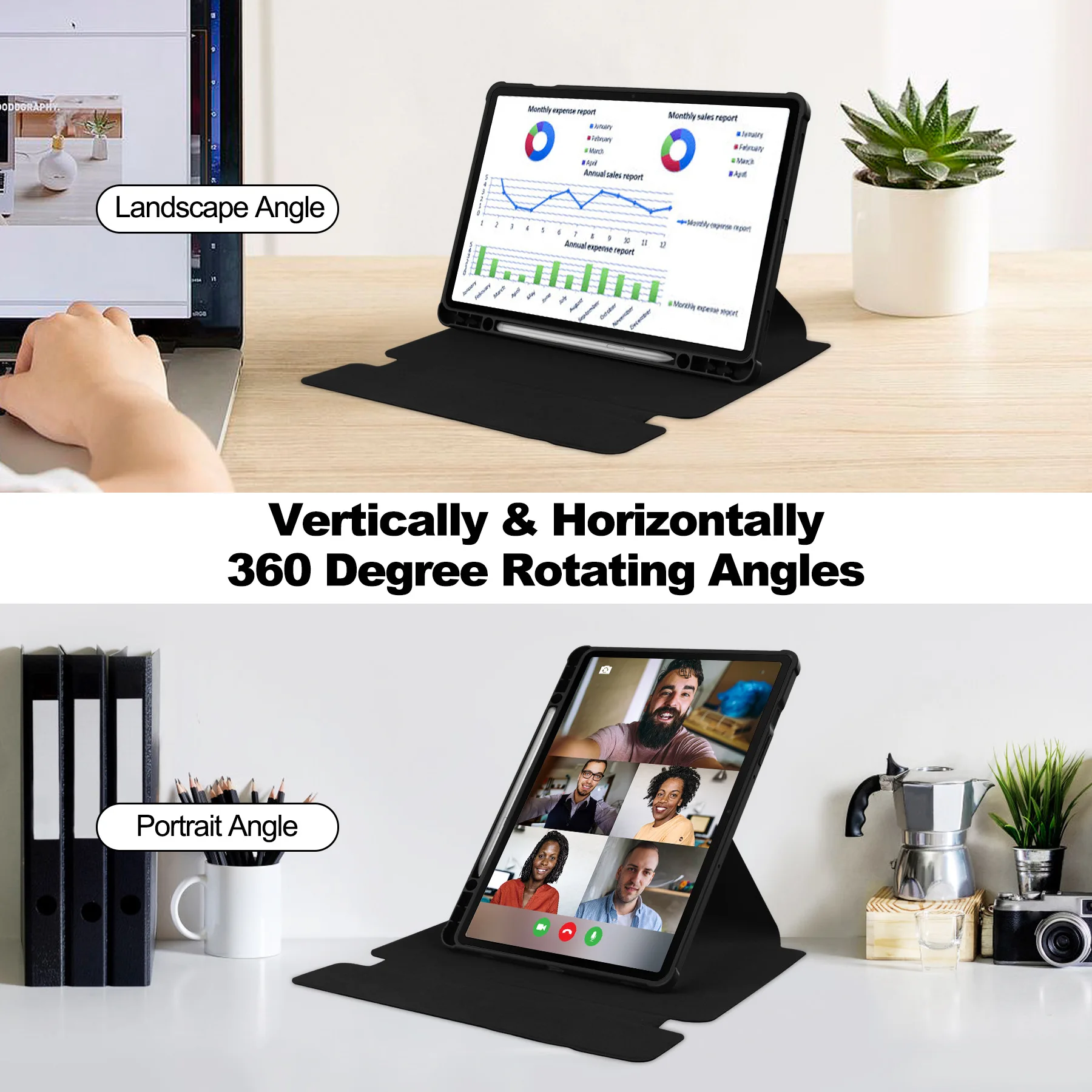 product for samsung tab s9fe plus 124  detachable wireless keyboard tablet leather case tpu pen slot 360  rotation protective case-5