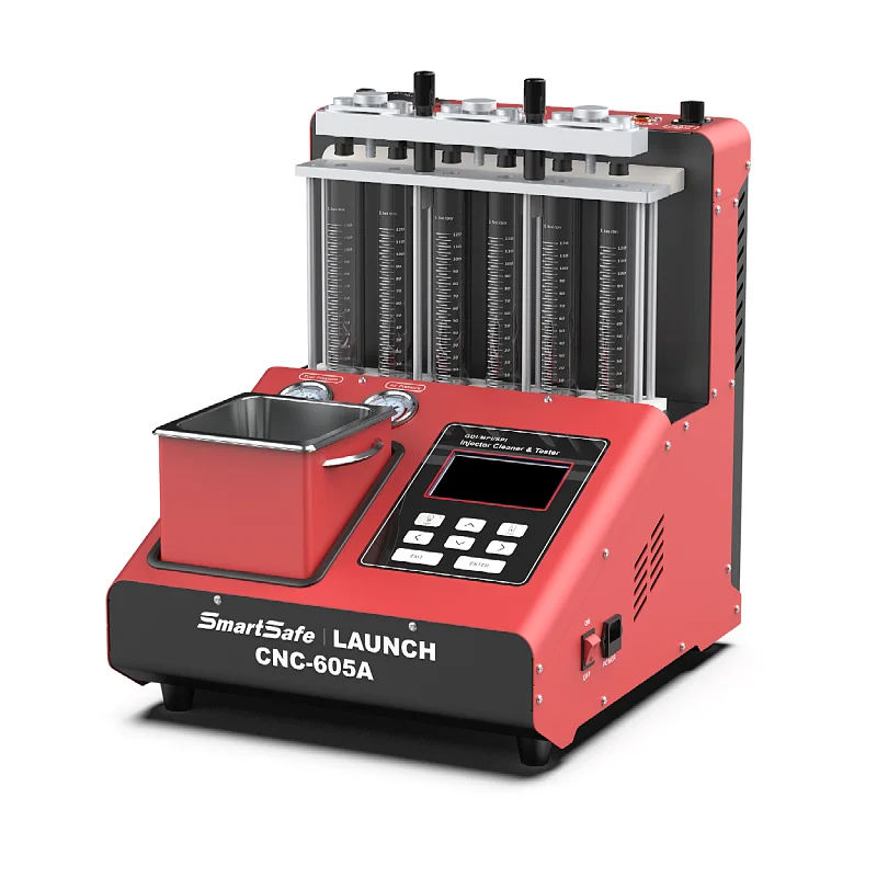 Vehicle Tools Launch CNC 605A Fuel Injector Cleaning Machine for GDI 6 Cylinder Injector Cleaner and Tester