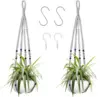 Trenza gris sin fondo-98cm dos piezas 4 ganchos