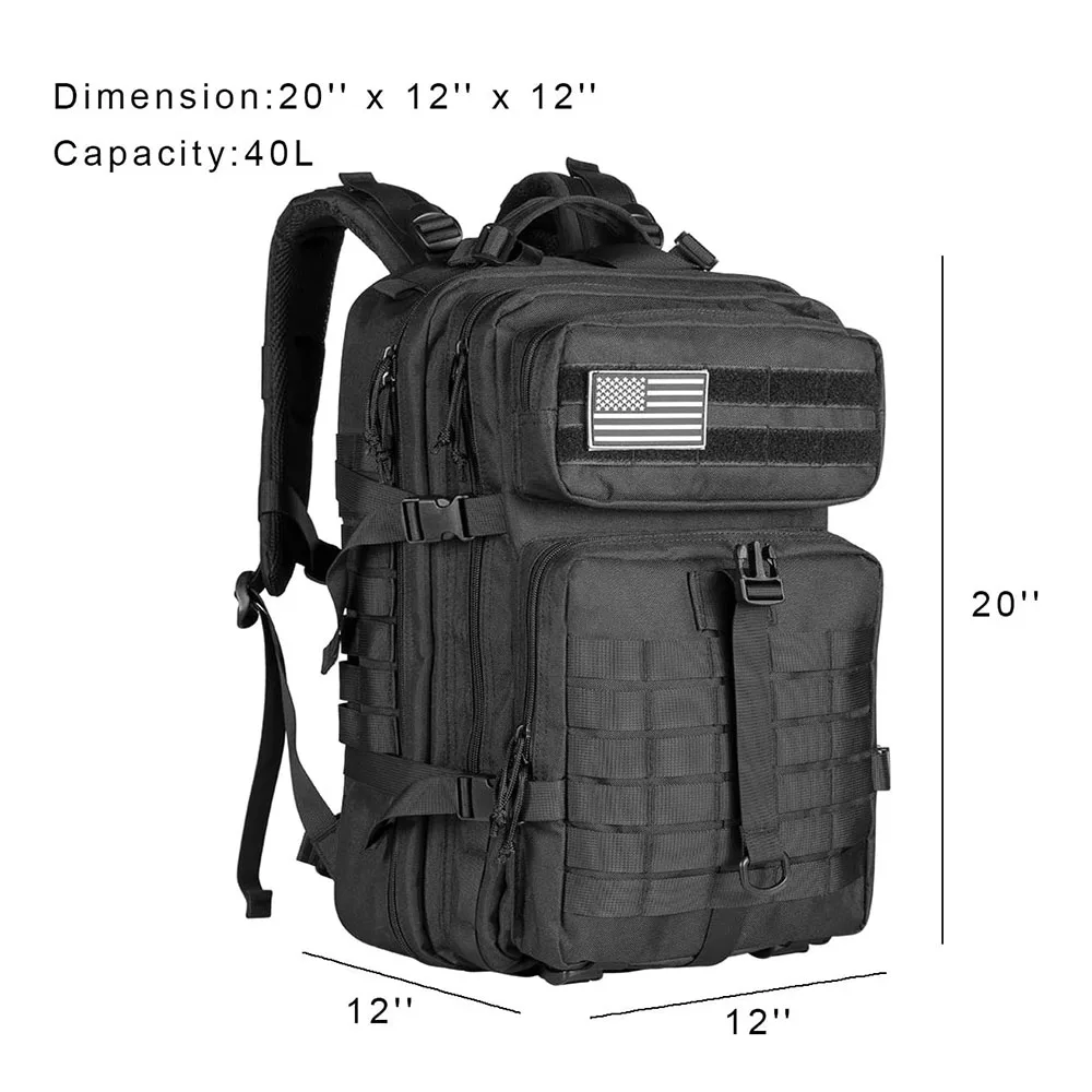 FREE SAMPLE Practical Assault Backpack Large Training Assault Bag 40L Capacity Pack