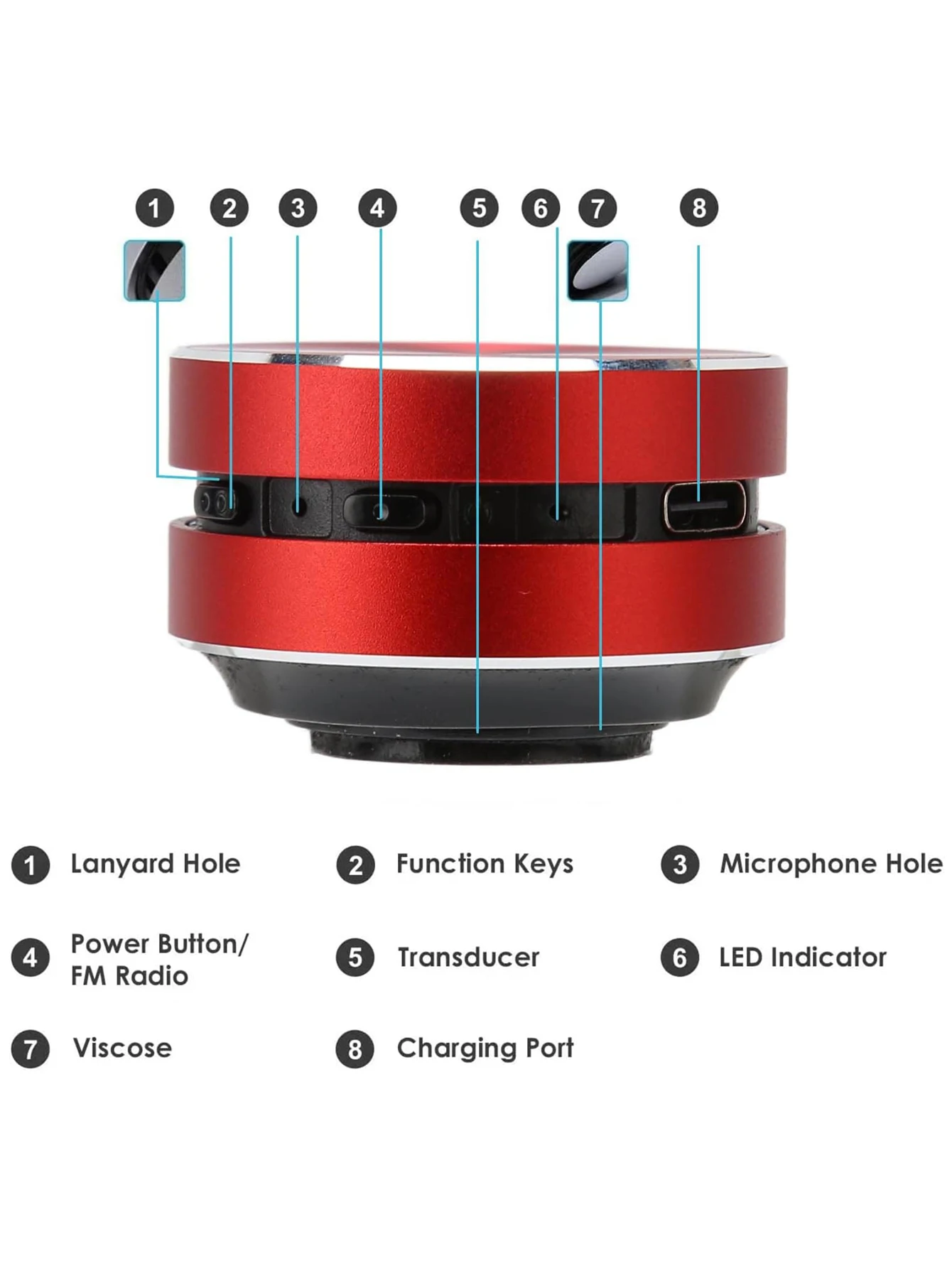 C801骨传导BT振动立体声音频数字无线便携式TWS音箱将任何东西转向扬声器定制标志