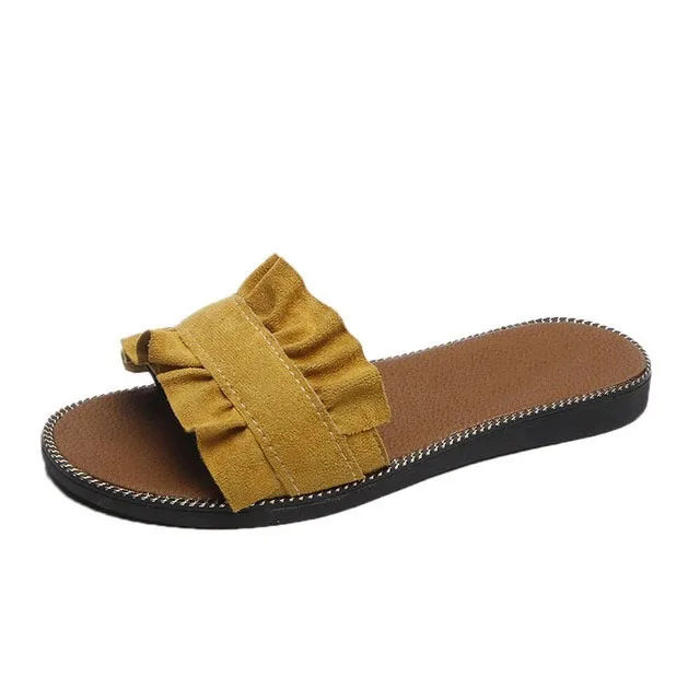 2019 Spring and Summer New Macrame Casual Ladies Sandals Flat Bottom Beach slippers