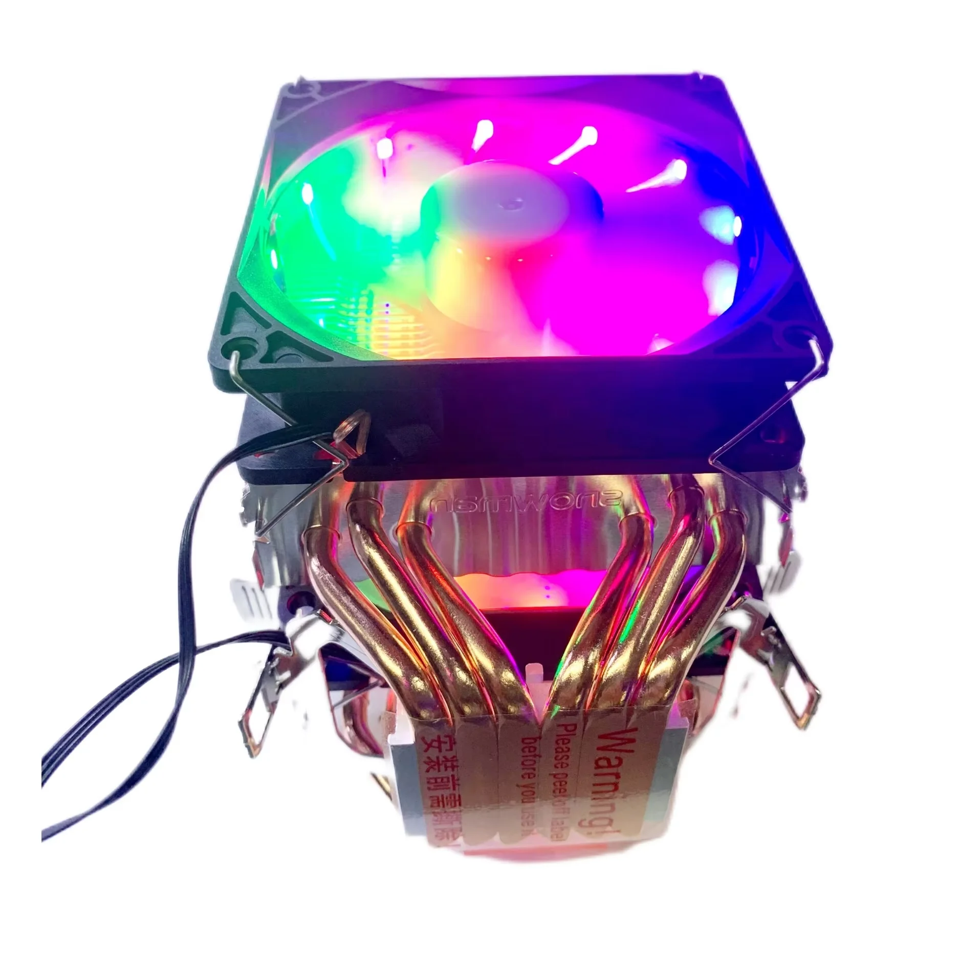 New Design RGB PC Motherboard CPU Cooler Aluminum Cpu Heatsink 6 Heat Pipe CPU Cooler for PC