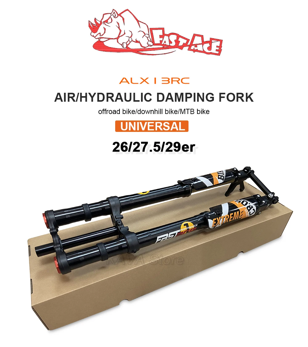 Fastace Electric Dirt Bike Fork 26/27.5/29 Inch Dh Hydraulic Suspension Motocross Forks Mtb