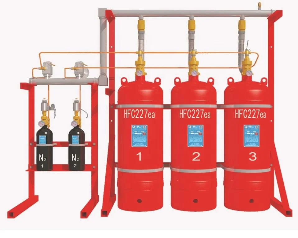 
 Автоматическая Пожарная система fm200, газовый баллон, огнетушитель  