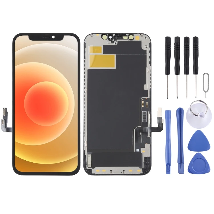 Parts Replacement YK OLED LCD Screen for iPhone 12 / 12 Pro with Digitizer Full Assembly Remove IC Need Professional Repair