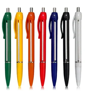 Manufacturer's Multi-Color Automatic Stretching Ballpoint Pens Retractable Advertising Paper Pens Delivery Great for Promotions