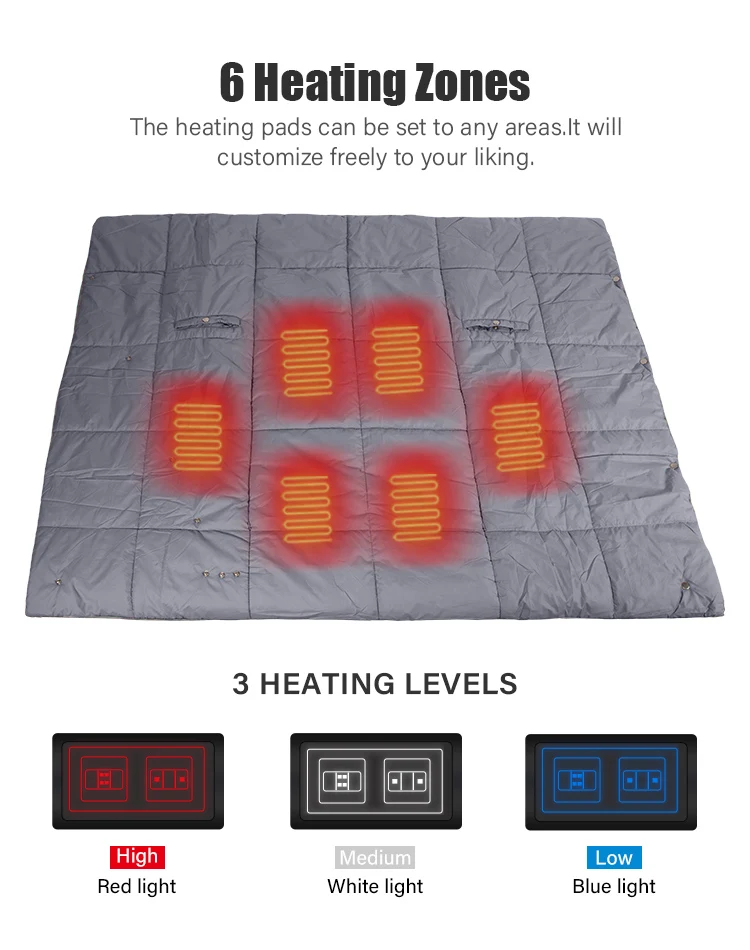 Infrared Carbon Fiber Safety Electric Heating Shawl Blanket Household