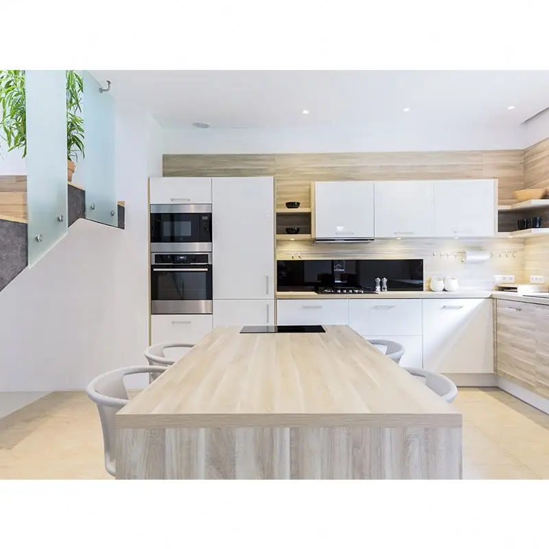 Australian Furniture Cabinet Unit Design Mat Modular Colorful Kitchen Cabinets Base Cabinets 1 Set Modern White Lacquer Painting