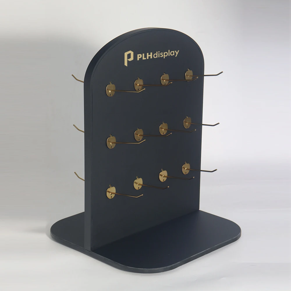 Custom Double-Sided Rotating  with Durable Metal Hooks for Earrings, Necklaces and Rings Acrylic Jewelry Display Stand