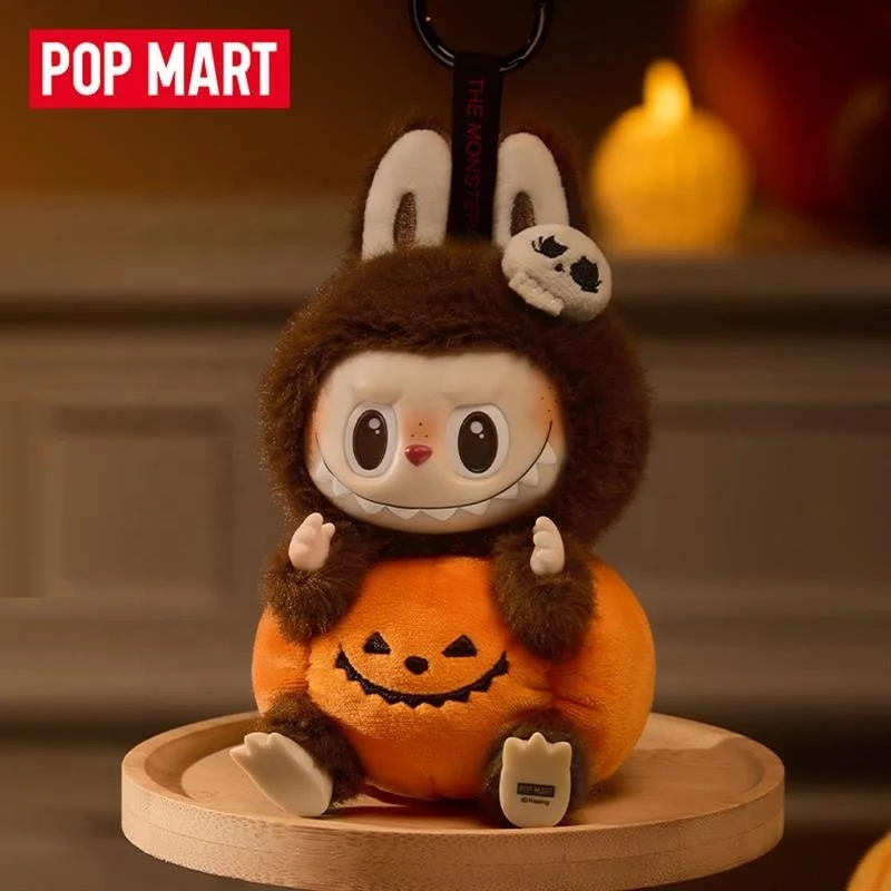 POPMART LABUBU ハロウィン ぬいぐるみペンダント Happy Halloween Party SeLAries-Sitting Pumpkin Vinyl Plush
