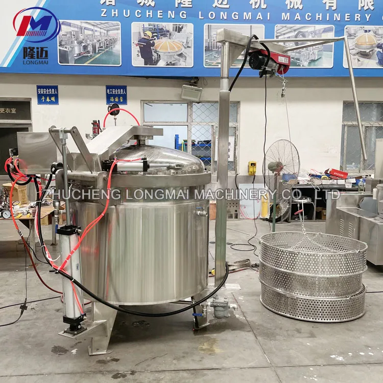 Automatic Industrial Pressure Cooking Machine for Cooking Mutton Lamb Bone Broth Soup Corn Beans Chickpeas Cooking Machine