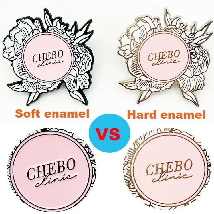 Hot selling cartoon character rose gold metal crafts screen printing hard enamel pin for clothing manufacture