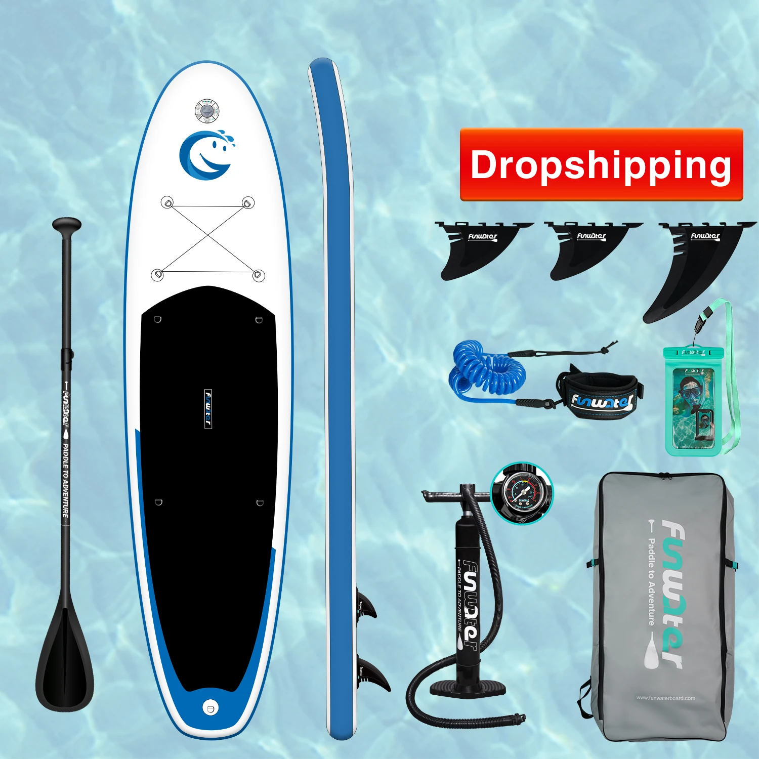 Funwaterドロップシッピング工場インフレータブルカイト