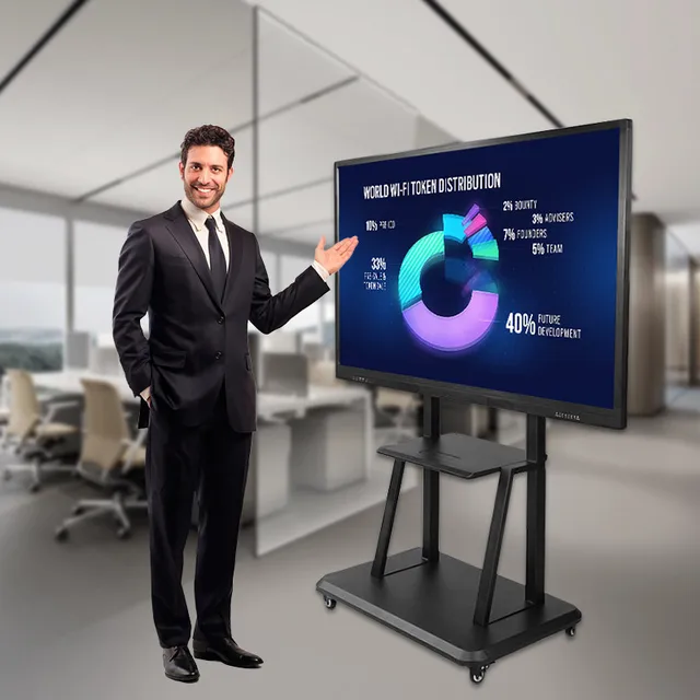 55 65 86 110 Inch Smart Interactive Board with Touch Monitor Touch Screen Digital Whiteboard for School Meeting 14.0 8+128/4+32