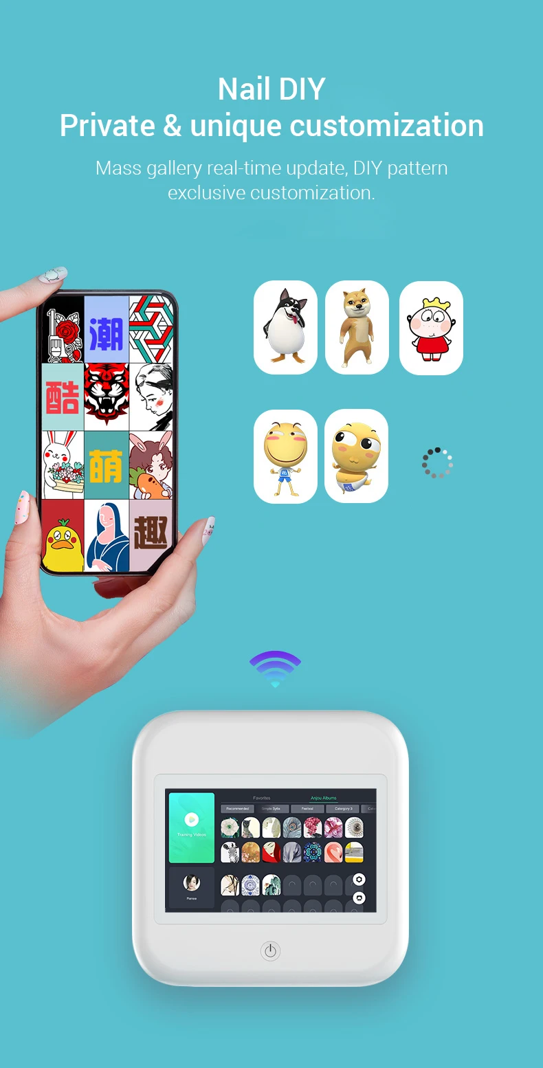 2022 new product ideas digital nail art nail printer nails printer 3d