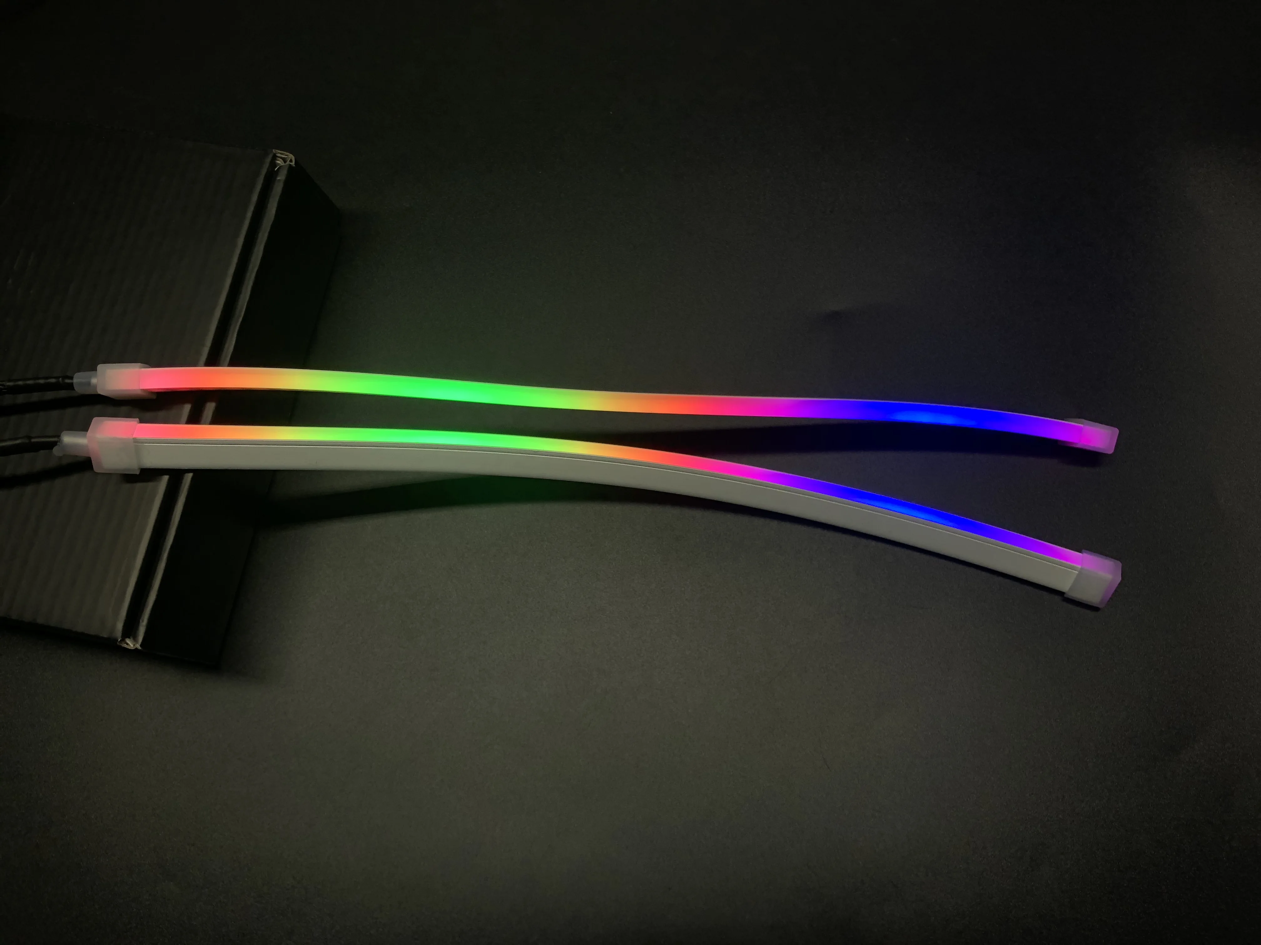 New Flexible Flow Series RGB Chasing Color App Control Headlight ...
