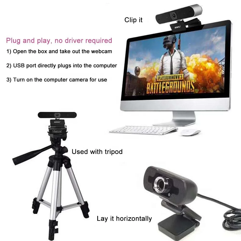 
1080P Conference Camera Microphone Auto Focus WebCam Video Recording Conferencing Meeting USB Webcam 