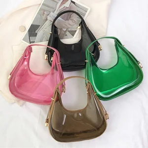 2026 New Summer Fashion Shoulder Bag Designer Luxury Underarm Hand Bags Transparent PVC Women Handbags for Women