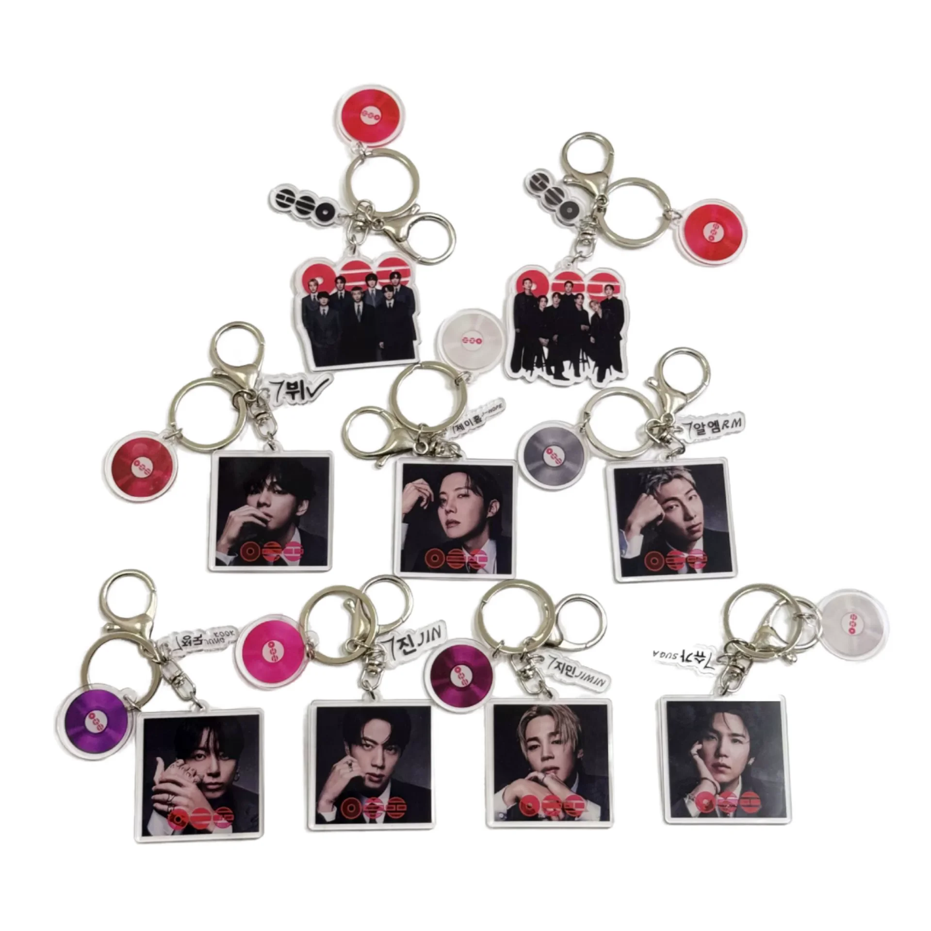3Pcs/set Jungkook V JIn World Tour ARIARNG Digital Photo Keychain