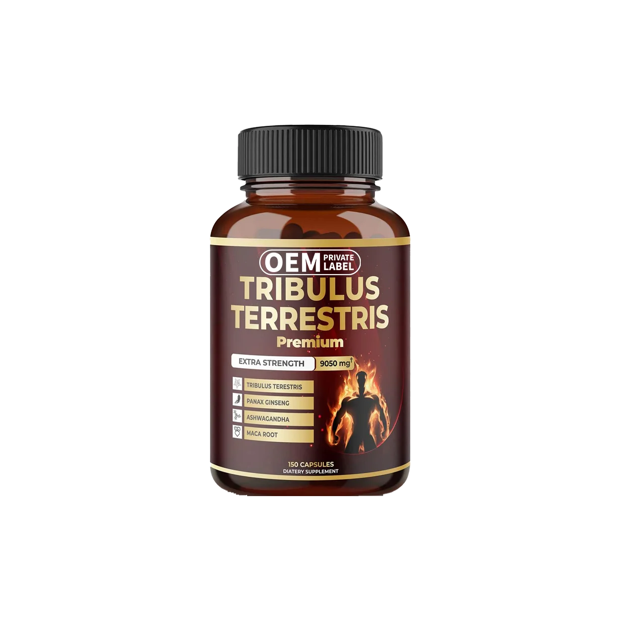 Tribulus Terrestris Capsules With Ashwagandha Maca Root Extra Strength