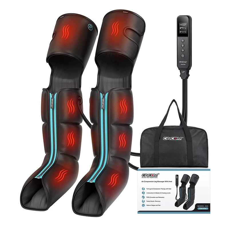 Cincom Full Leg Massager Upgraded Foot Calf Thigh Massager With Heat ...