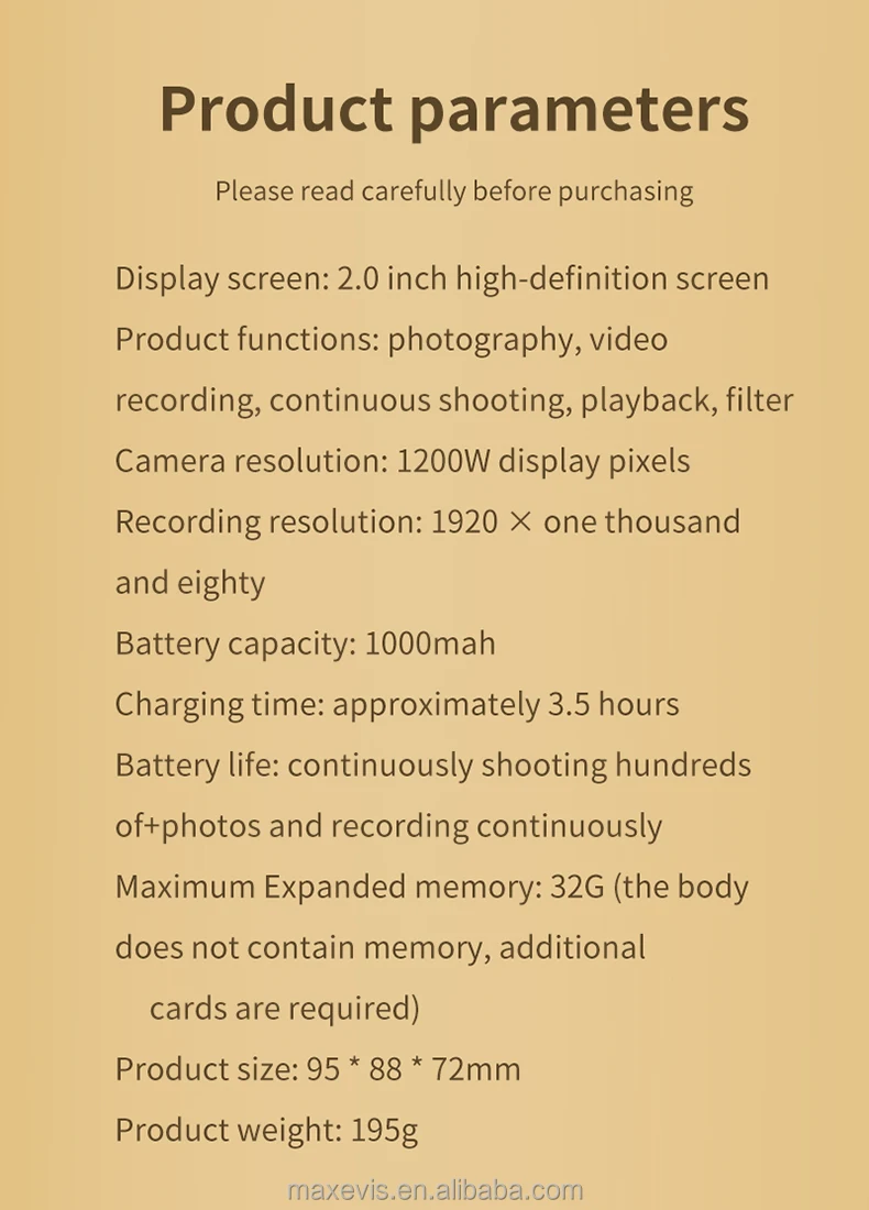 New Arrival Photo Thermal Printing 1080p Video Selfie Kids Camera Hd ...