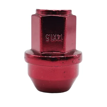 Chrome Wheel lug nuts Hex 21 thread M14x1.5 Vehicles Accessories Stainless Auto Parts Red Colors g9