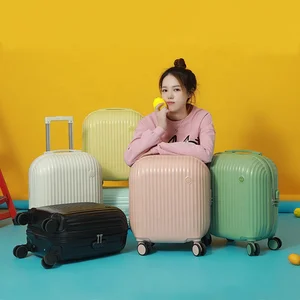 Arc Angle  Wholesale Airplane Carry on Suitcase 18 Inch Small Travel Loading Trolley Luggage