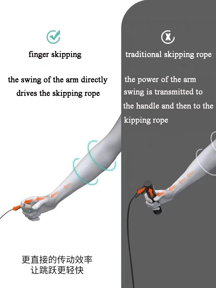 odm fingertip finger ring jump rope with weight ball skipping rope for fitness aerobic exercise for home-3