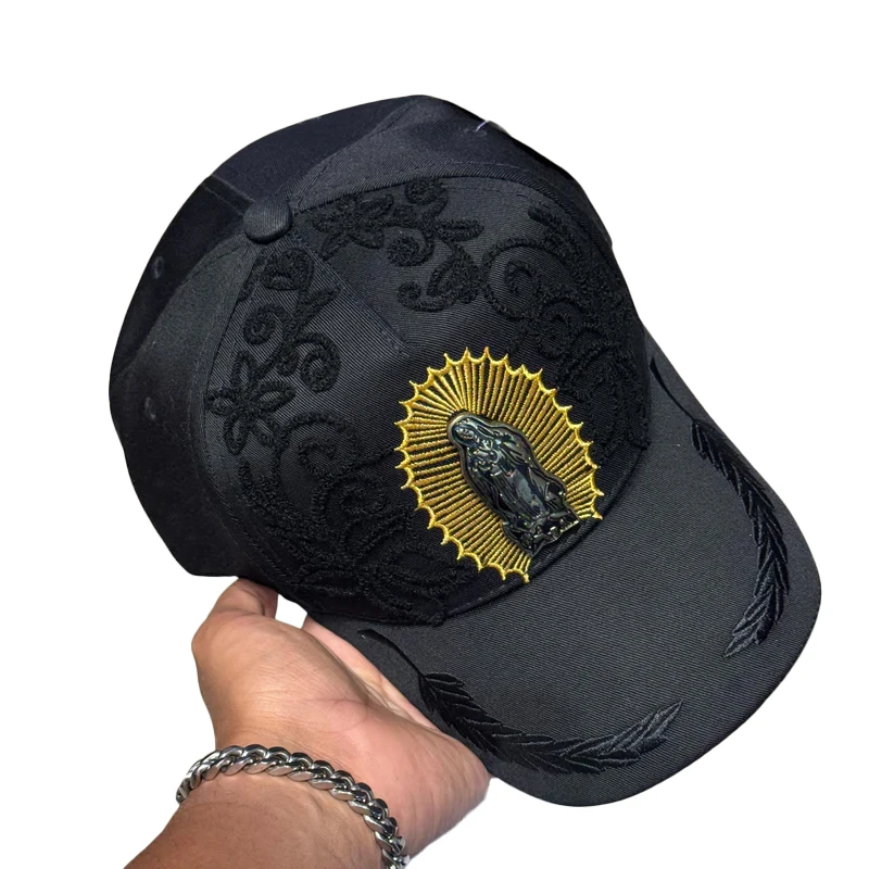 Trendy Faith-Based Design Guadalupe Virgin Mary Baseball Cap Casquette Gertrude Black Adjustable Sport Hats Daily Wear for Men
