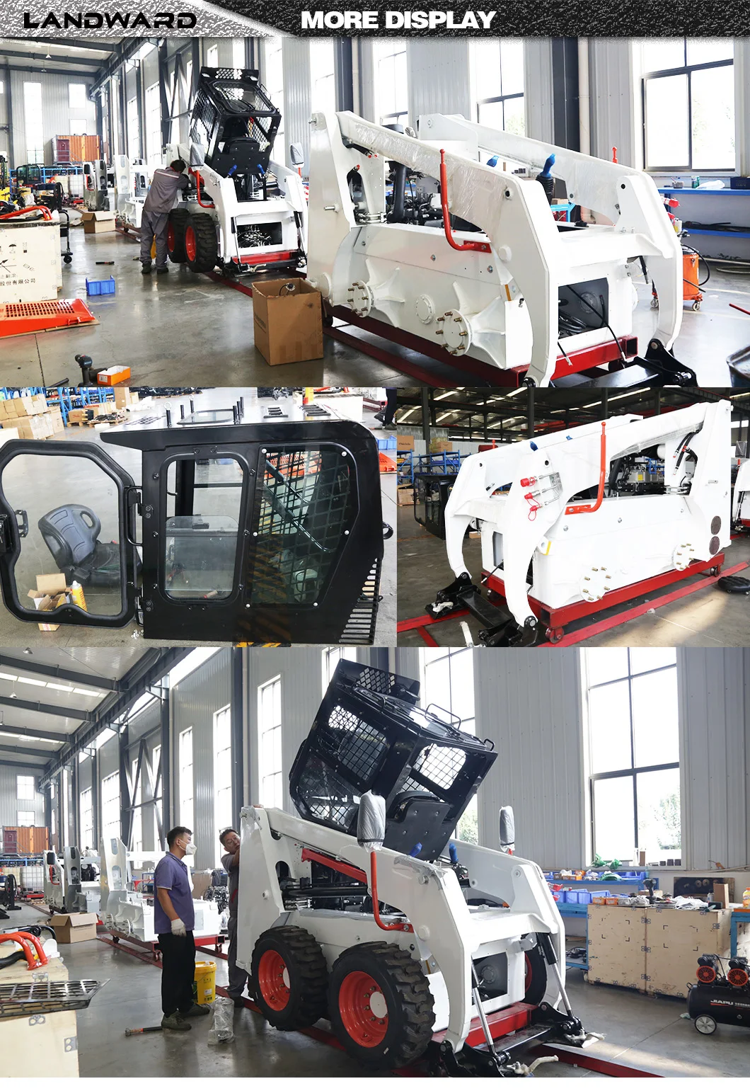 Free Shipping Ride-on Mini Skid Steer Loader with Attachments