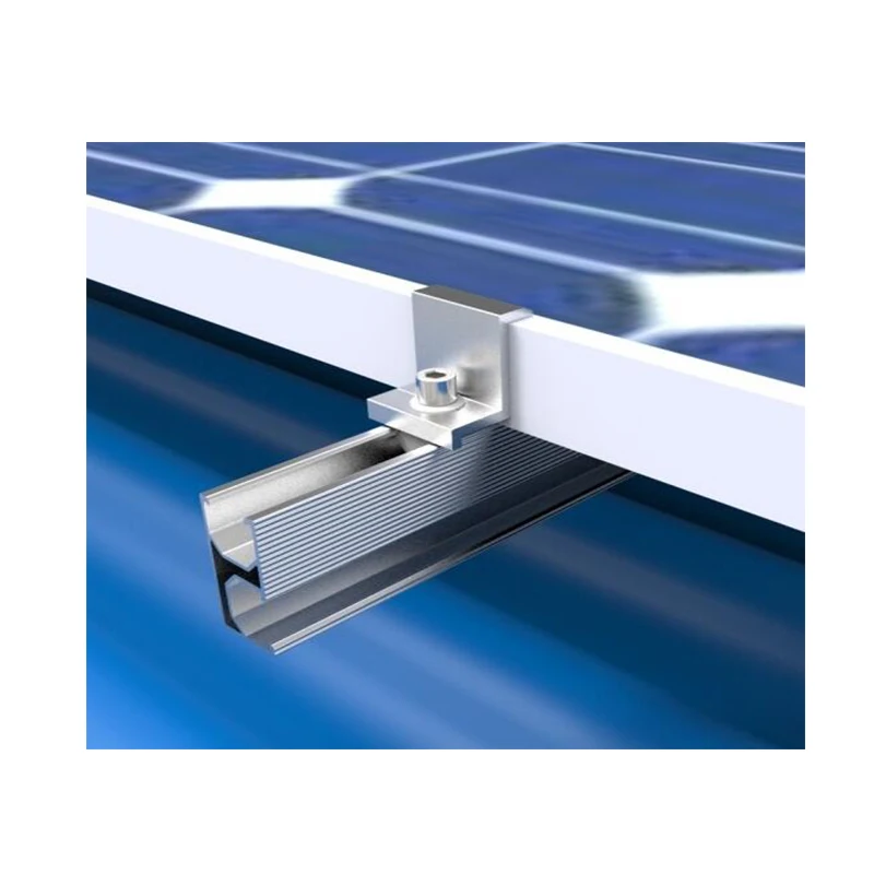 Hot Sales Solar Panel Mounting Structure Rail Aluminum Rail for Solar Roof Installation