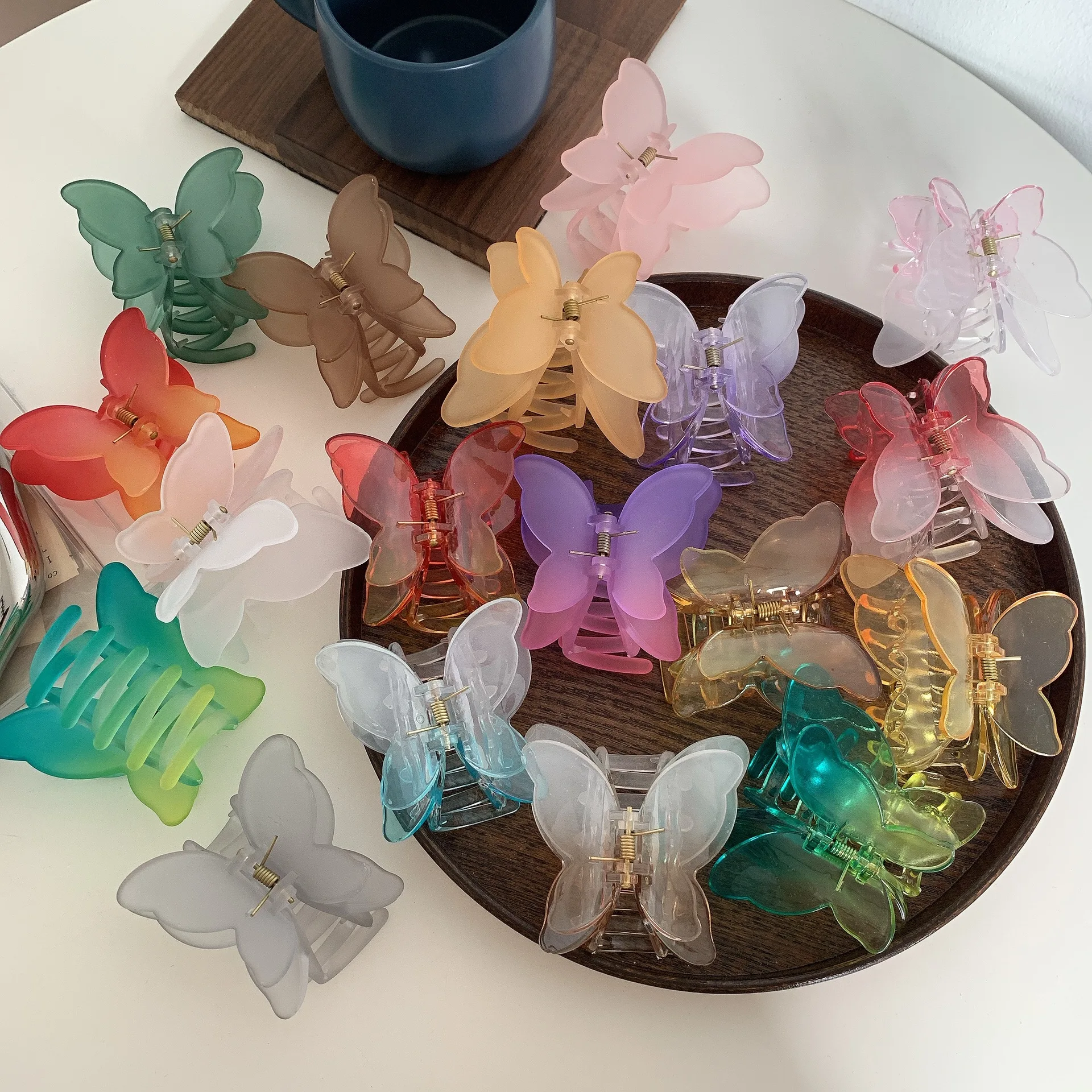 Korean Elegant Hair Accessories Clips Lovely Pretty Butterfly Plastic