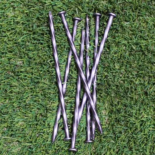 6" Turf Nails Stakes Galvanized for Artificial Fake Grass Synthetic Lawn 