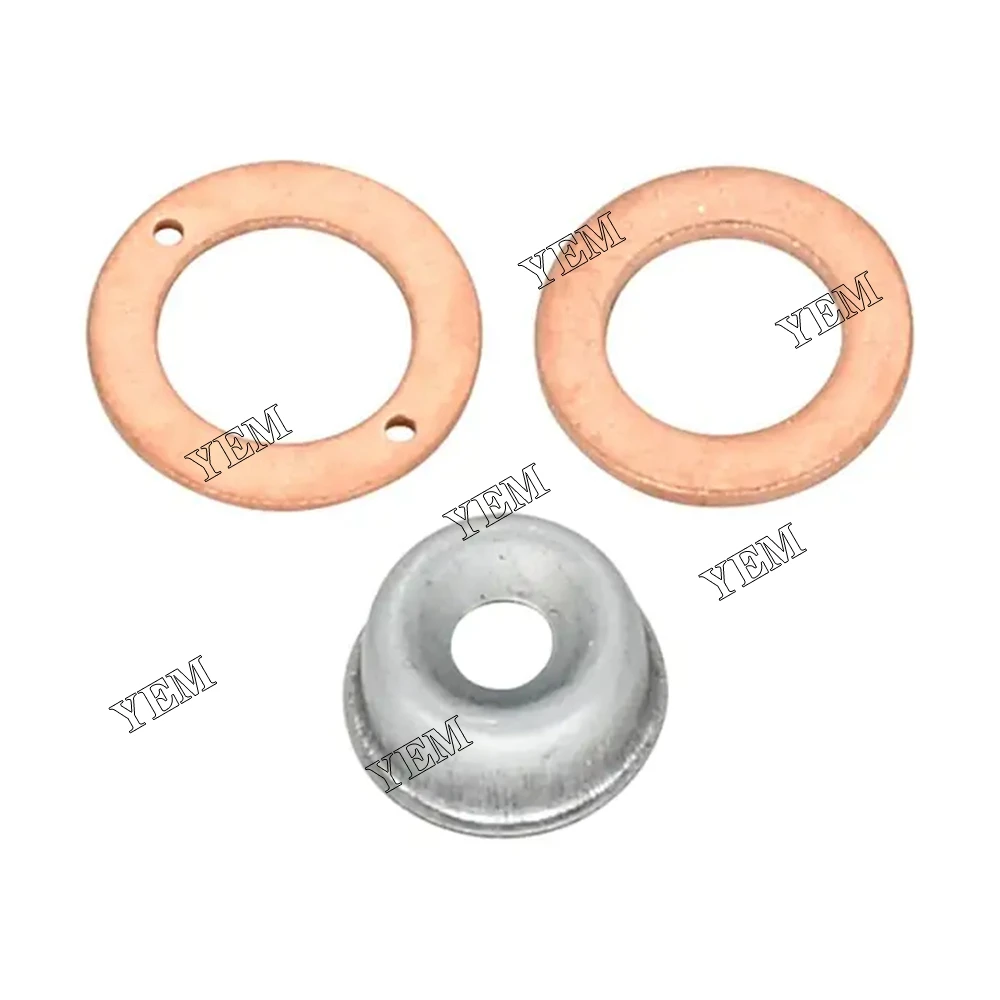 Engine Spare Parts Injector Seal Kit With Heat Shield for Kubota V3300 V3600 V3800 4 Cylinder