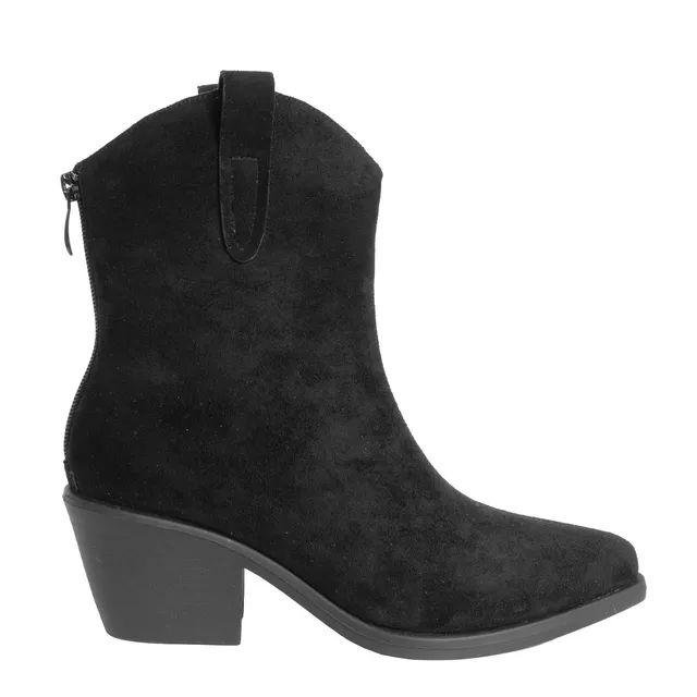 Wholesale YZY Women new design ankle boots with black genuine leather