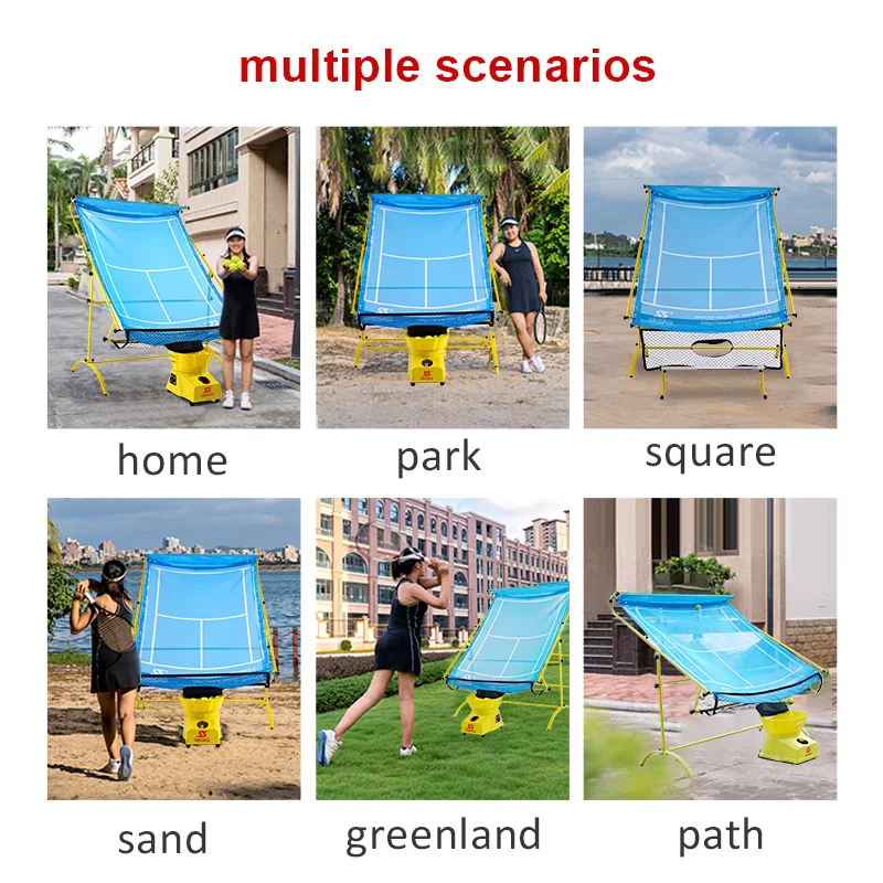 Умное оборудование для тренировок по теннисным мячам с сеткой для тренировок по теннису