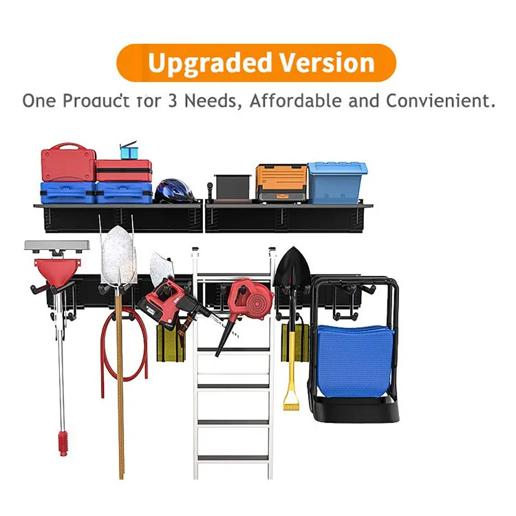 JH-Mech Garage Storage Organizer Systems Wall Mount Overhead Shelving Heavy Duty Overhead Garage Storage Rack