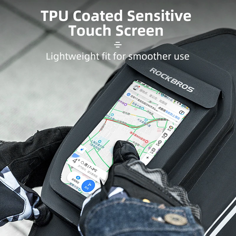 Мотоциклетная кожаная седельная сумка, сухая сумка, масляный бак для сенсорного экрана