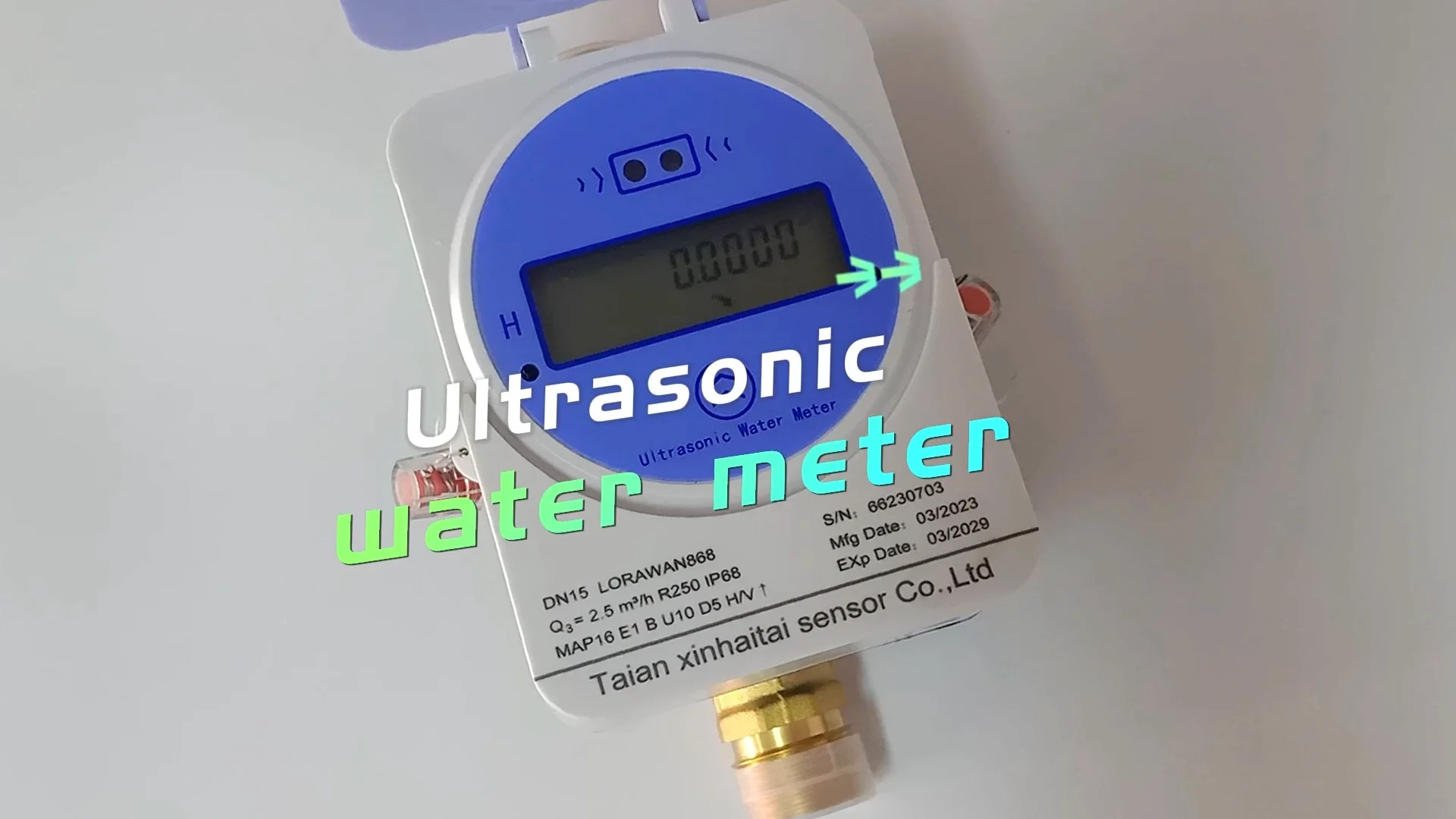 Ultrasonic Water Meter Smart Dn15-dn40 Lorawan Rs485 Modbus Pulse ...