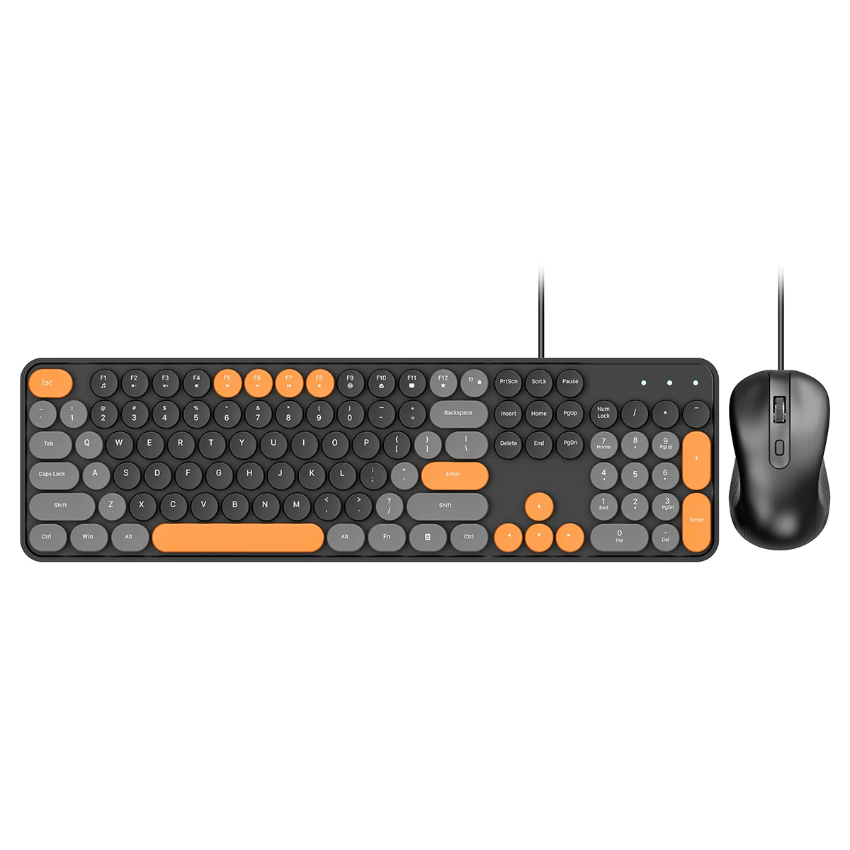 Tastiera Gaming Retroilluminata LED 104 Tasti - USB Cablata, Silenziosa, Per PC E Ufficio