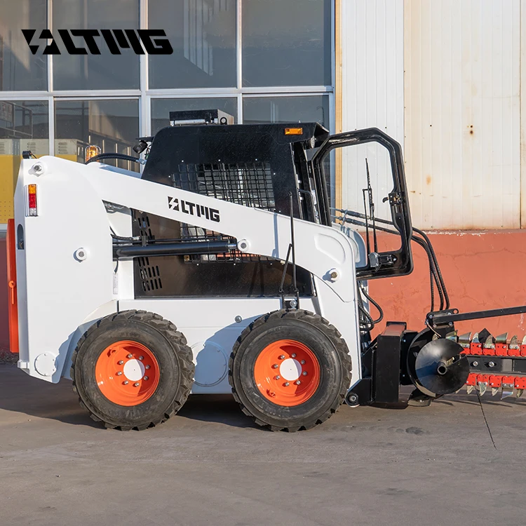 Alibaba.com: LTMG Mini Loader 700kg 750kg Chain Saw Ditching Trencher ...