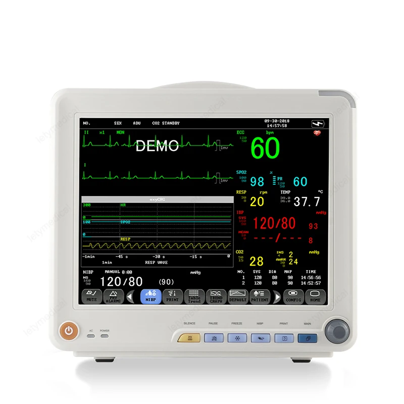 Cheap Price 12.1 inch color display Hospital Monitor for sales hospital heart rate monitor